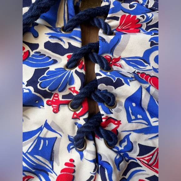 Nanette Lepore Deauville Vamp Sailboat Swimsuit Underwire Bathing Suit size M - Picture 9 of 15